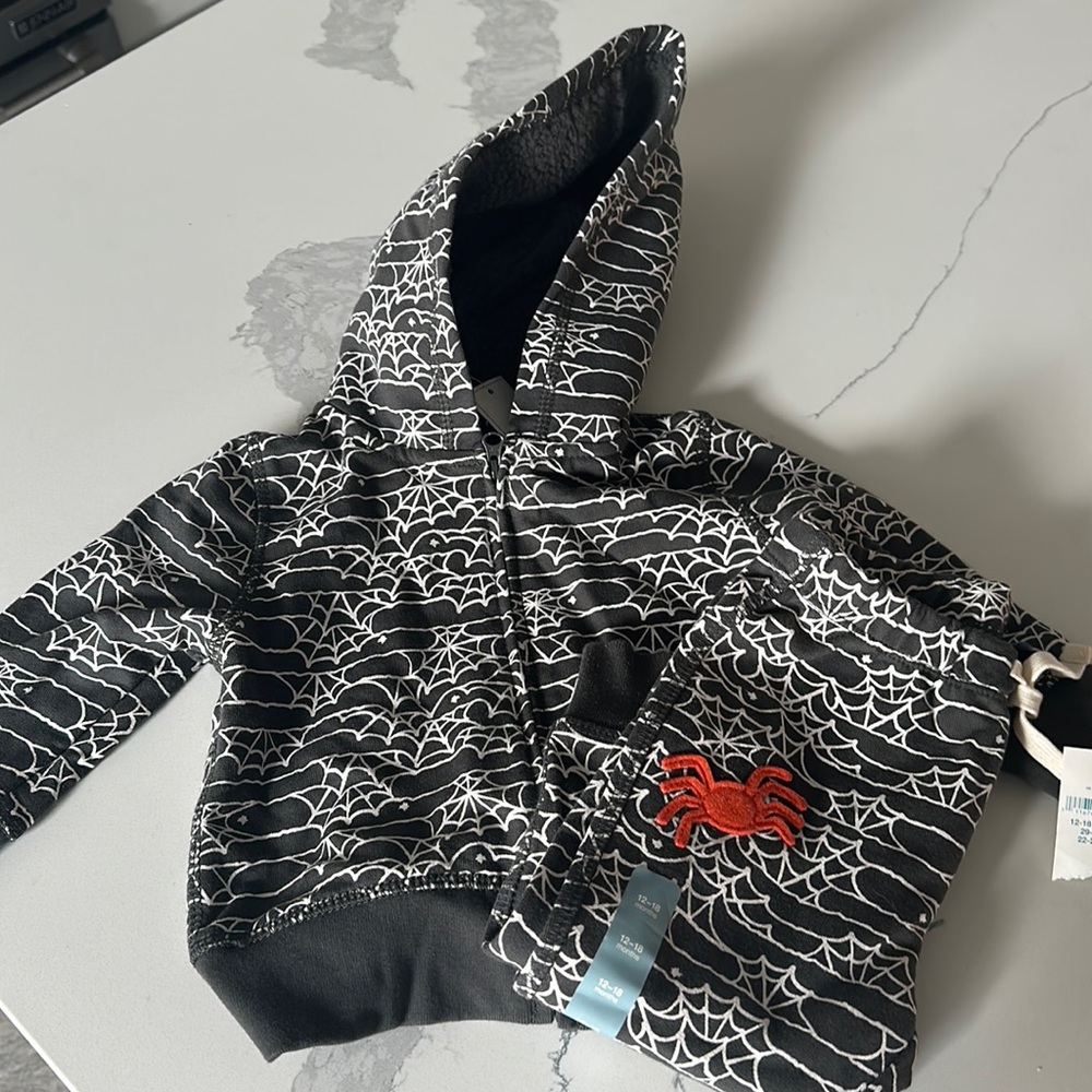 NWT 2-Piece Baby Gap Spider Web Hoodie & Pant Suit